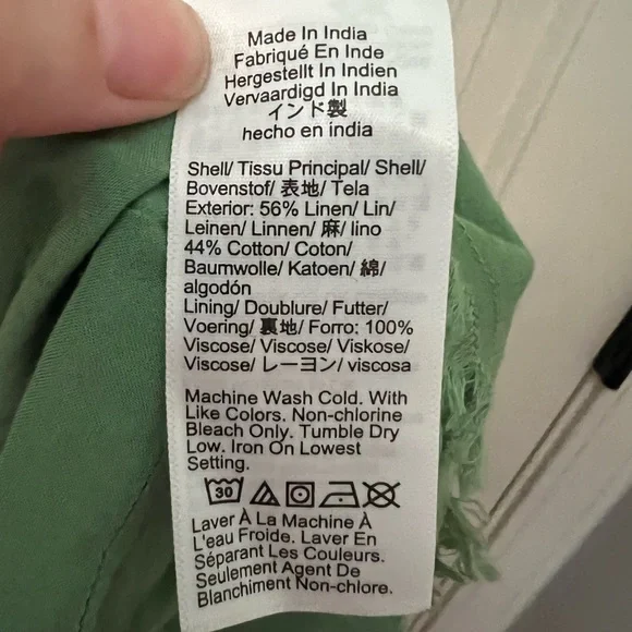 NWT J.Crew Seamed Flare Midi Dress in Linen - Picture 9 of 9